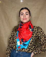 Swallow Scarf- 100%Silk
