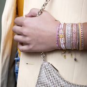 Kenia Handmade Bracelet In Pink And Yellow Tones