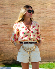 Fresa-Disco Shirt in Beige