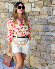 Fresa-Disco Shirt in Beige