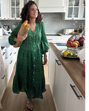 Green Leopard Dress – 100% Premium Cotton