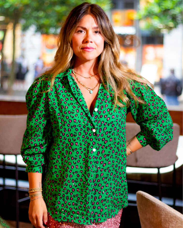 Green Leopard Shirt