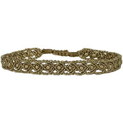 Handwoven Roma Bracelet in Gold Tones