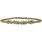 Handmade Nora Bracelet With Intermixed Stones and Gold
