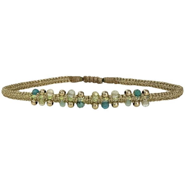 Handmade Nora Bracelet With Intermixed Stones and Gold