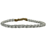 Softy Handmade Bracelet in Light Grey and Silver