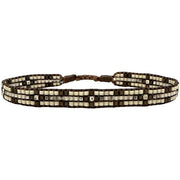Urban Handmade Bracelet in Beige Tones for Him