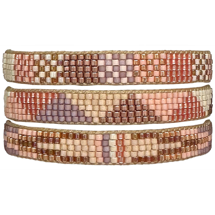 LIMITED STOCK PROMOTION: PAY 2, GET 3 Handmade Bracelets in Rose Gold Tones