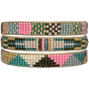 LIMITED STOCK PROMOTION: PAY 2, GET 3 Handmade Bracelets in Green Tones and Pink