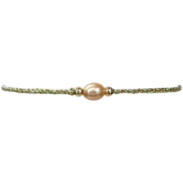 Cocoa Handmade Bracelet in Shiny Green