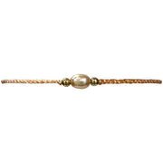 Cocoa Handmade Bracelet in Shiny Orange