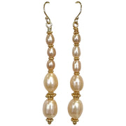 Pearls and Gold Earrings