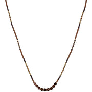 Burgundy and Gold Necklace