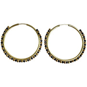 Kiara Earrings in Gold and Black