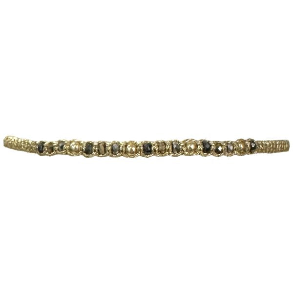 Goldy Handmade Bracelet Featuring Hematite Stones