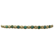 Goldy Handmade Bracelet Featuring Turquoise Natural Stones