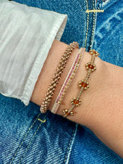 Handmade Cosmos Bracelet in Rose Gold