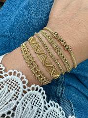 Handmade Kiara Bracelet in Golden Tones