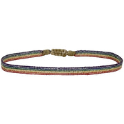You are powerful, strong and creative. You are capable of great things. You have the ability to create anything you want in your life. Be proud of who you are and show it with this unique handmade bracelet.  This rainbow bracelet is a one of a kind piece handmade by our team of artisans using polyester threads.  Details:  - Handwoven using Polyester  -Can be worn in the water  - Stainless steel "LeJu London" logo/tag  - Width 5mm  -Pride bracelet
