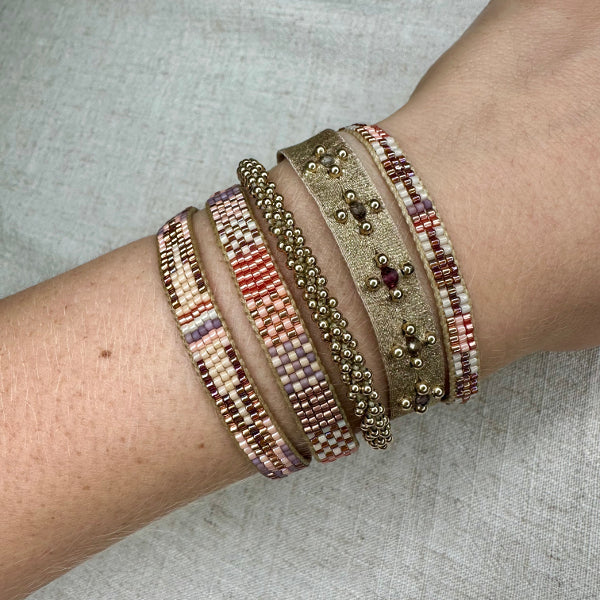 LIMITED STOCK PROMOTION: PAY 2, GET 3 Handmade Bracelets in Rose Gold Tones