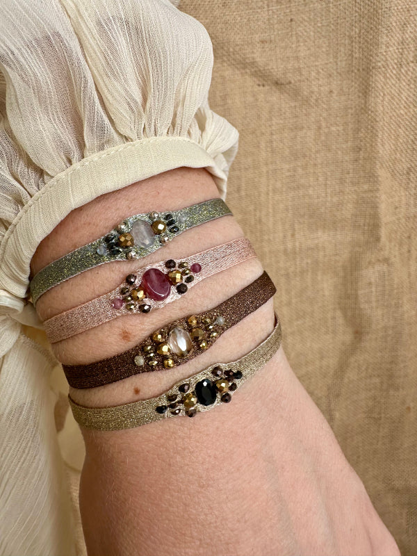 Isla Handmade Bracelet in Pink Tones