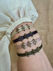 Emma Handmade Bracelet in Dark Blue Tones