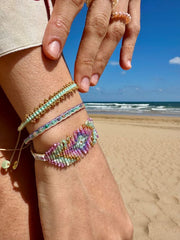 Lola Handmade Bracelet in Blue Tones
