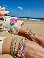 Lola Handmade Bracelet in Blue Tones