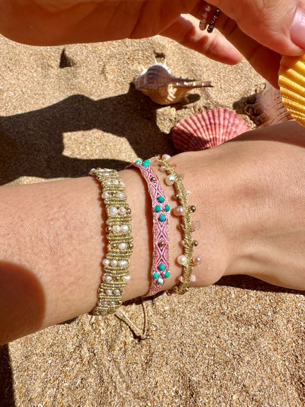 Atenea Handmade Bracelet Featuring Freshwater Pearls