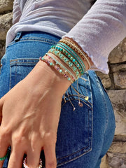 Lola Handmade Bracelet in Bige Tones