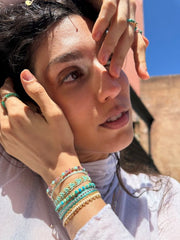 Lola Handmade Bracelet in Bige Tones