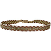 Basic Handmade Bracelet in Ligt Brown, Beige, Olive Green and Beige