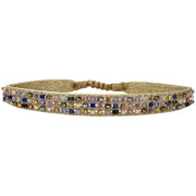 Aurum Handmade Bracelet in Blue and Gold Tones