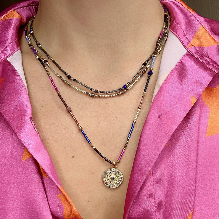 Aura necklace in golden Tones