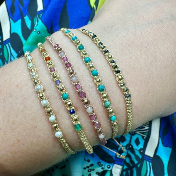 Goldy Handmade Bracelet Featuring Freshwater Pearls