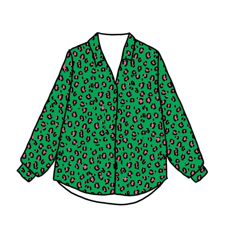 Green Leopard Shirt