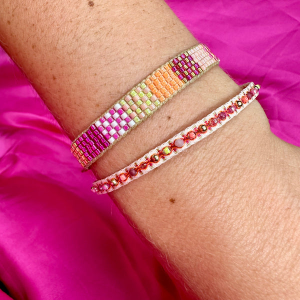 Handmade Lima Bracelet in Neon Tones