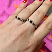 Spinel and Hematites Stones Ring