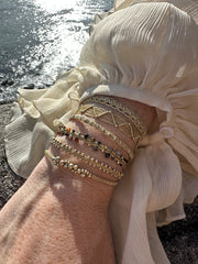 Handmade Mara Bracelet Featuring Gold Details