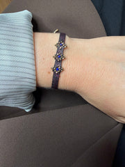 Emma Handmade Bracelet in Dark Blue Tones