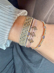 Emma Handmade Bracelet in Light Pink Tones