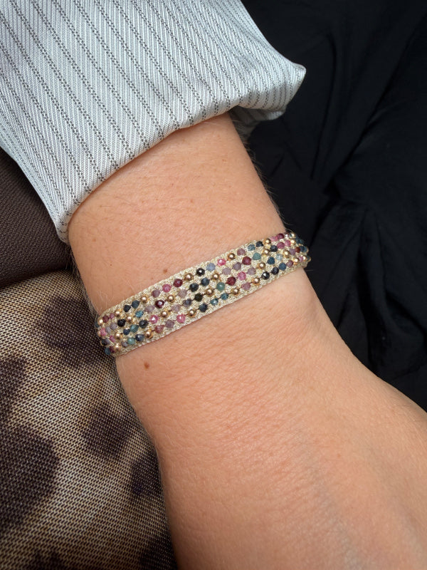 Intermixed Natural Stones Amore Handmade Bracelet