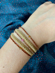 Luxy Handmade Bracelet Featuring a Pink Tourmaline Stone