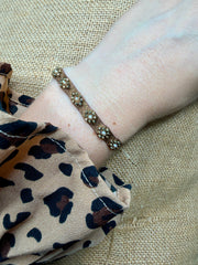 Florence Handmade Bracelet i Brown and Gold Tones