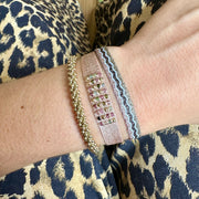 Sparkle Basic Handmade Bracelet in Rose Gold, Purple and Lilac Tones