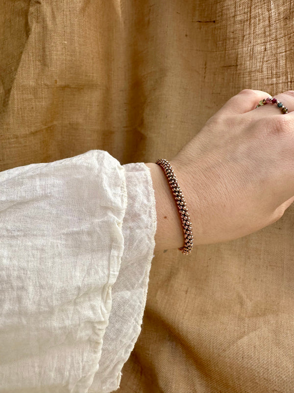 Handmade Cosmos Bracelet in Rose Gold