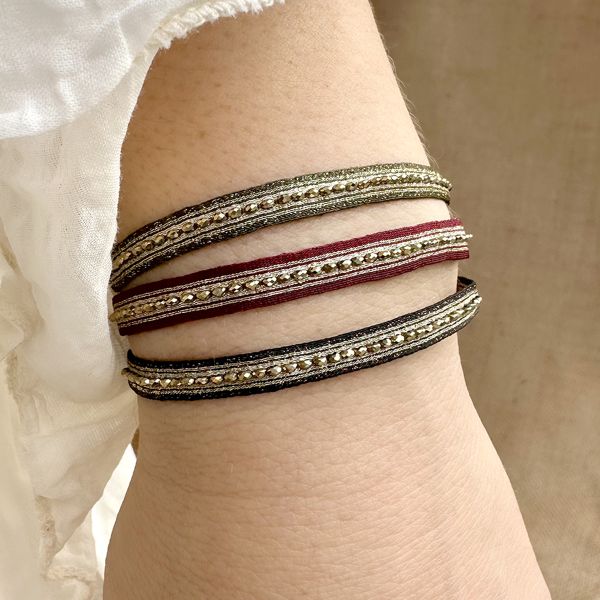 Cleo Handmade Bracelet In Dark Green Tones