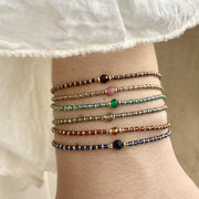 Luxy Handmade Bracelet Featuring a Tundra Sapphire Stone