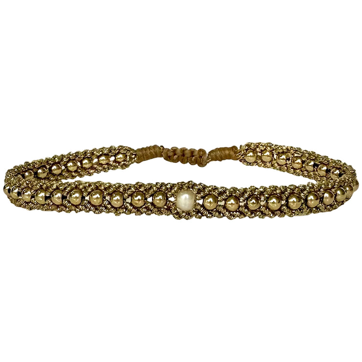 Handmade Kiara Bracelet Featuring a Freshwater Pearl