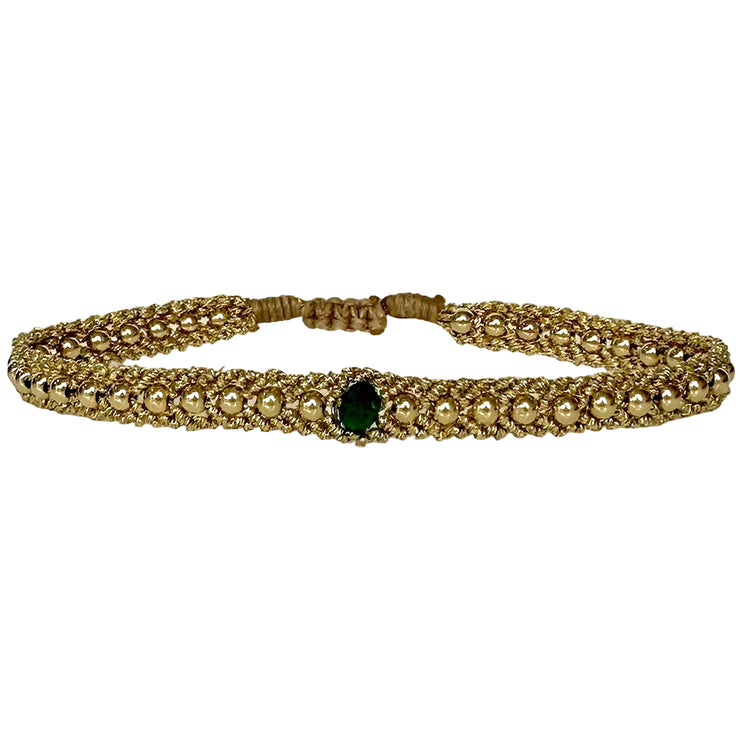 Handmade Kiara Bracelet Featuring a Green Onyx Stone